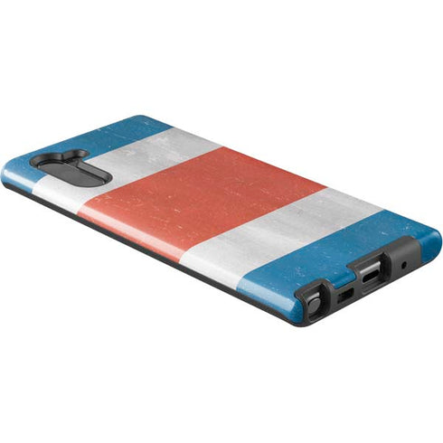 Costa Rican Flag Distressed Galaxy Note 10 Pro Case